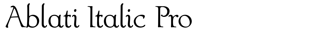 Ablati Italic Pro